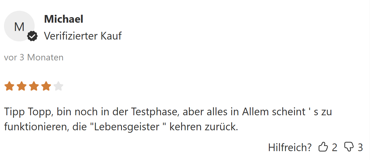 Kundenbewertung
